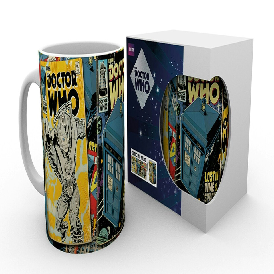 image 1 of Doctor Who Comics 320ml Ceramic Mug Multi