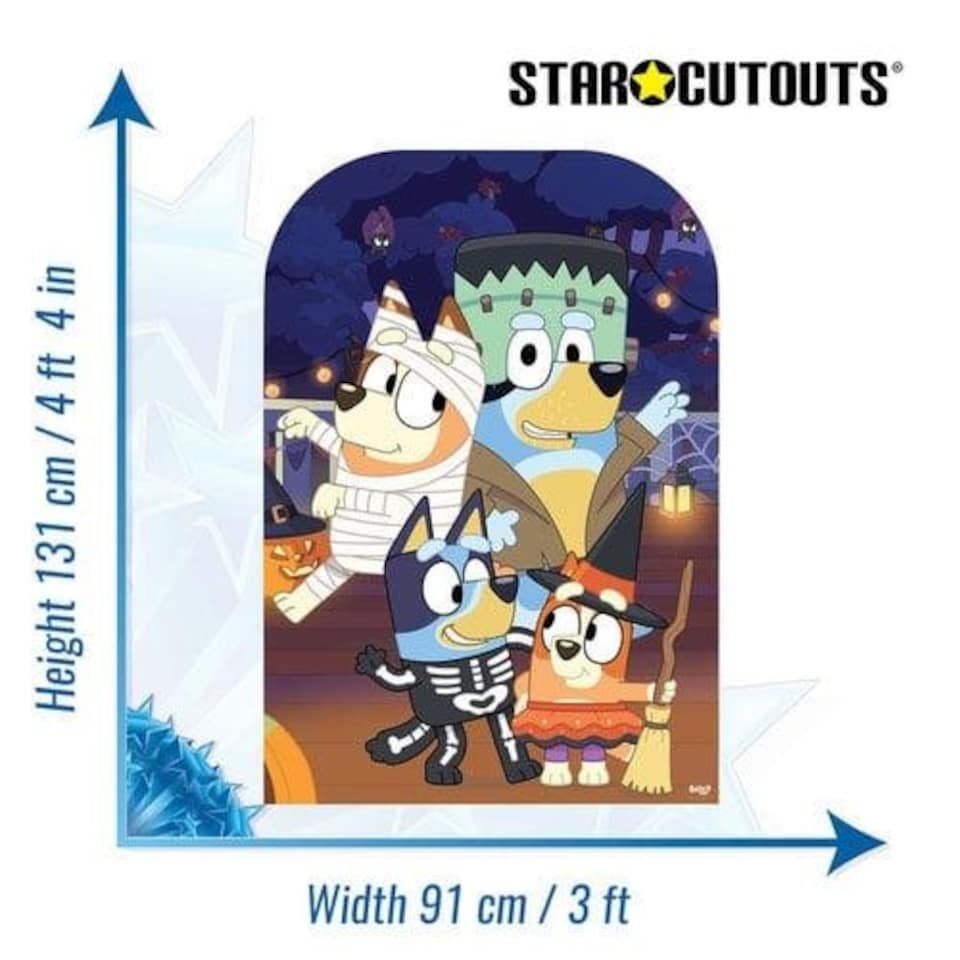 image 1 of Bluey Halloween Stand In Cardboard Cutout 131cm