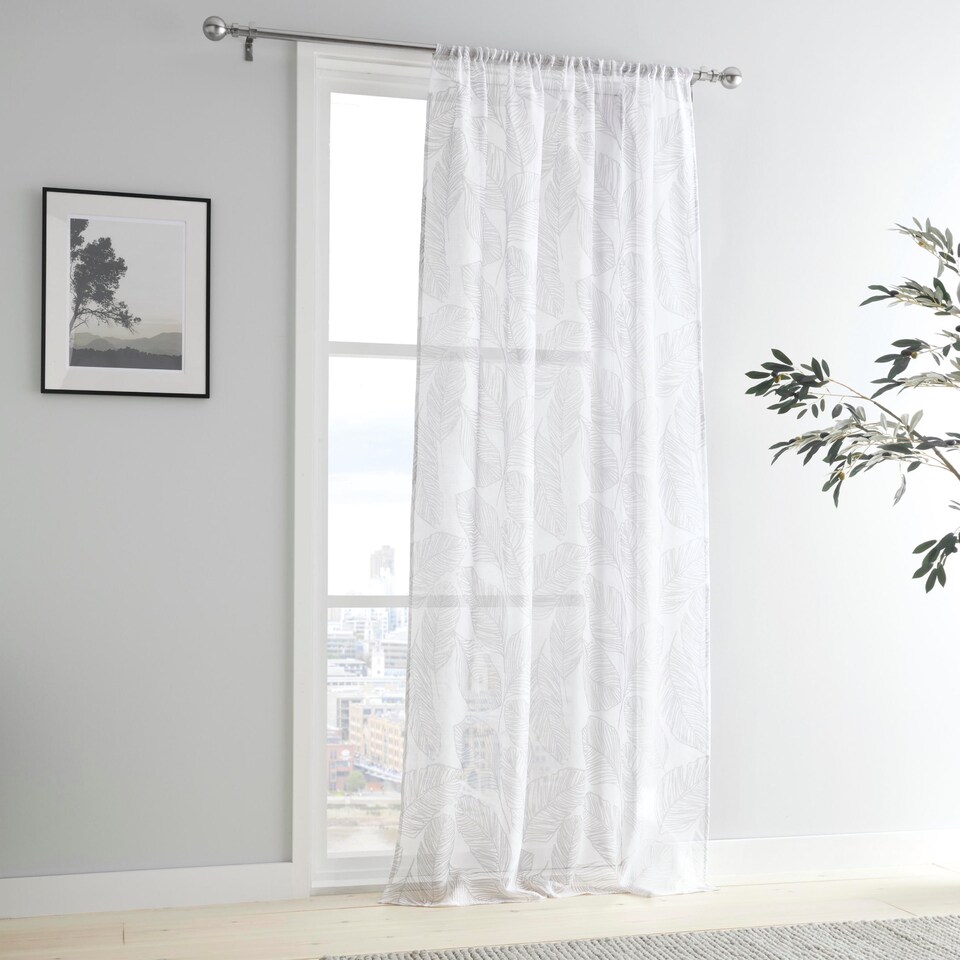 image 1 of Fusion Matteo Voile Panel Grey