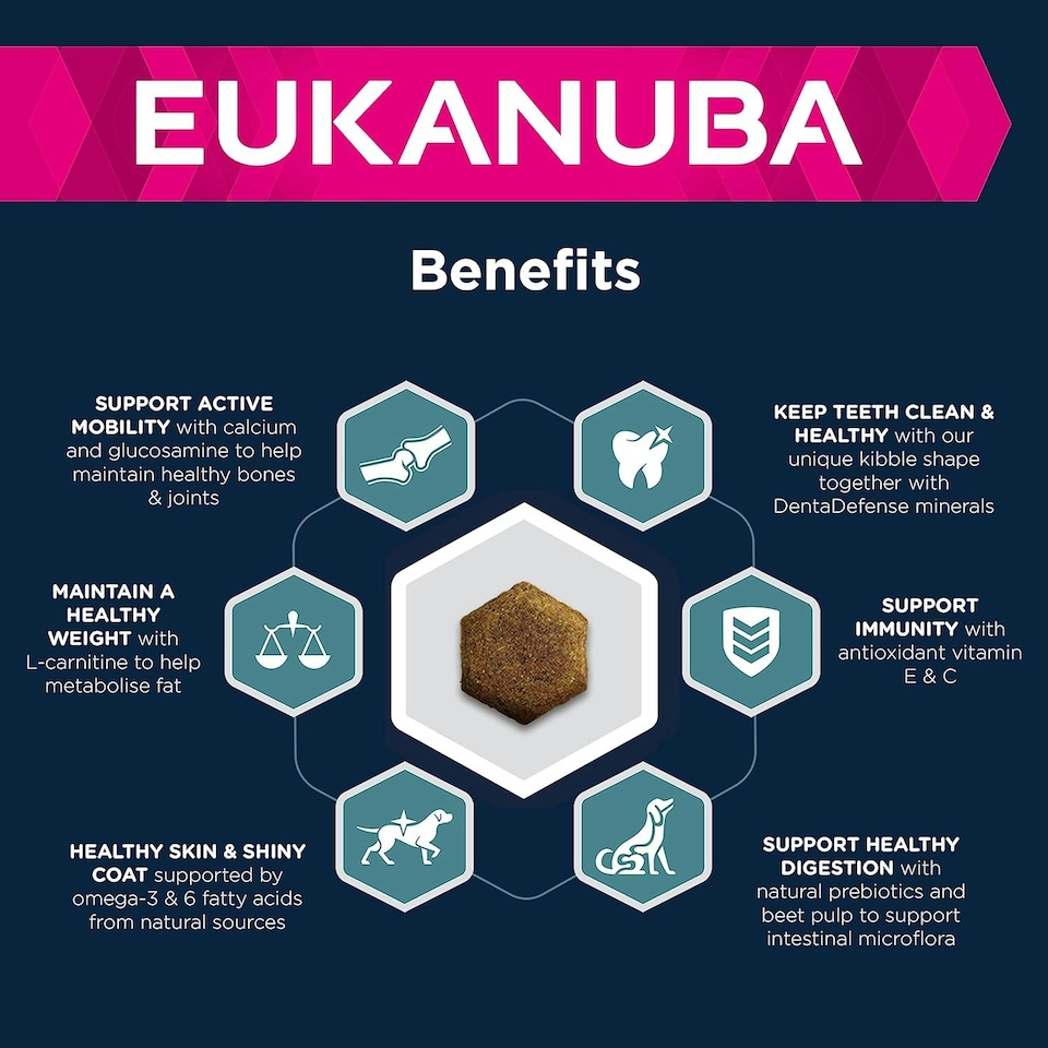 image 1 of Eukanuba Complete Dry Dog Food for Adult Large and Giant Breeds with Salmon and Barley 12 kg