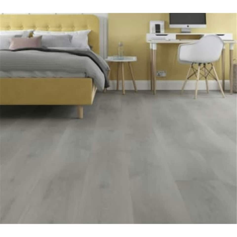 image 1 of PACK OF 10 (Total 10 Units) - Grey Oak 10mm Thick Laminate Flooring (17.3m2 Coverage)