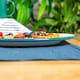 image 6 of Argon Tableware 25.5cm Enamel Dinner Plates Set - 4 Colours - 10inch Large Dish Plates Metal Enamel Tableware Dinner Set