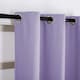 image 5 of Lilac Eyelet Curtains - Thermal Blackout Curtains  - 46 x 54 Inch Drop - 2 Panel | Purple | One Size