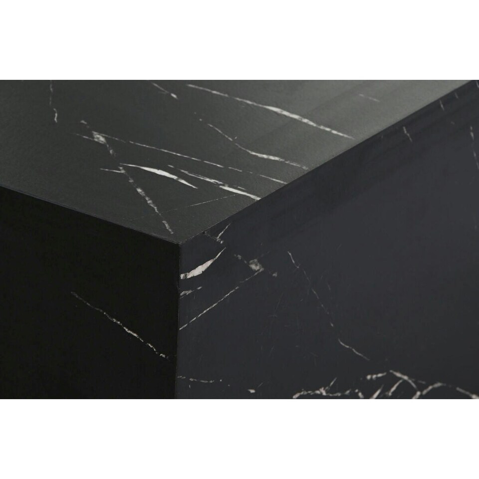 image 1 of Centre Table Home ESPRIT Black MDF Wood 90 x 90 x 35 cm N/A