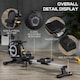 image 3 of HOMCOM Fitness Adjustable Magnetic Rowing Machine Rower with LCD Digital Monitor