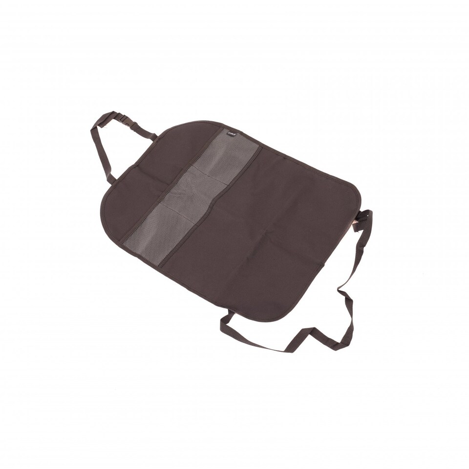 image 1 of Pack of 2 Car Seat Protector Cover Kick Mat Storage Organisers | Black