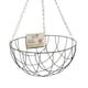 image 1 of Marco Paul Black Metal Round Hanging Basket 12" Black