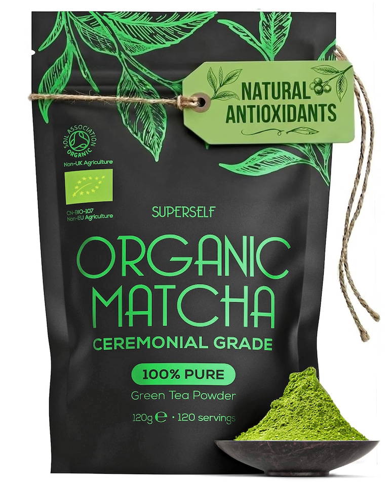 image 1 of SuperSelf Organic Matcha Green Tea Powder Ceremonial Grade 120g