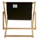 image 3 of Interiors by Premier Adjustable Black Deck Chair, Sling Design Lawn Chair, Ethically Sourced Deck Chair, Stylish Garden Chair