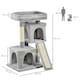 image 4 of PawHut Cat Tree 83cm Indoor Cat Scratching Post Kitten Tower, Dark Grey