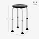 image 3 of HOMCOM Bath Chair Height Adjustable Shower Seat for Elderly Black