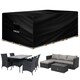 image 1 of Futura Rectangular 270x180x89cm Waterproof Garden Furniture Cover 420D | Black | Black | 270x180x89cm | 1
