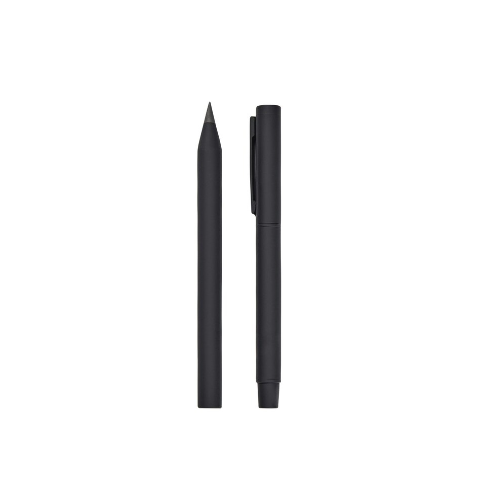 image 1 of Vinga Baltimore Pen Set (Pack of 2) - Black - 14cm x 2.3cm x 1.5cm