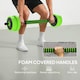 image 5 of SPORTNOW Weight Dumbbells Set, Barbell, Kettlebell, Push Up Stand, 20kg