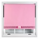 image 1 of FURNISHED Blackout Roller Blind with Pink Glitter Trim and Fuchsia Bow Trimmable Window Shade | Pink | Pink 1 | (W) 90cm x (L) 210cm