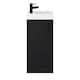 image 1 of Balterley Floor Standing Vanity Basin 400mm Charcoal & Matt Black Handle
