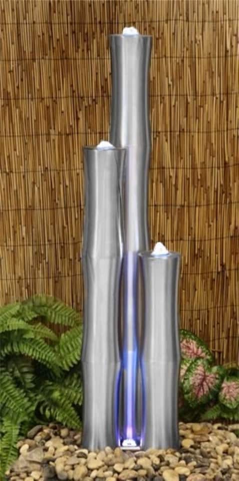 image 1 of Medium Stainless Steel Bamboo Three Tubes Only 120cm