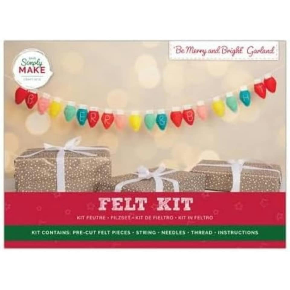 Felt Garland - Be Merry & Bright
