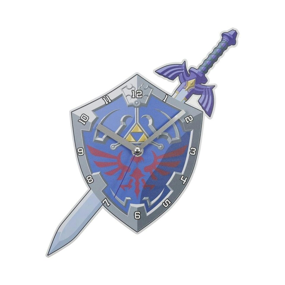 image 1 of Legends Of Zelda Wall Clock Black