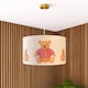 image 2 of CGC BLAKE 45cm Oatmeal Linen Pink Teddy Bear Children’s Lampshade