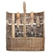 image 3 of Large Antique Wash Deluxe Garden Tool Basket | Brown | Brown | Large