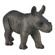 image 2 of MOJO Wildlife & Woodland Rhino Baby Walking Toy Figure, Grey (387247)