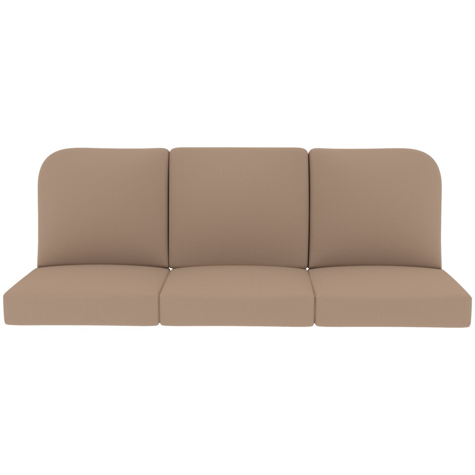 image 1 of Covers&All Outdoor 5 in Seat / Back Cushion with Highly Durable Cover Rite Fabric, 22 in W x 24 in L x 5 in Thick, Beige
