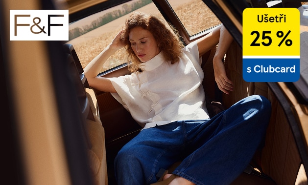 -25 % sleva na dámské a panské džíny F&F s Clubcard