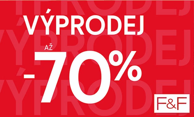 Až - 70 % s Clubcard na sortiment značky F&F