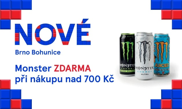 Energetický nápoj Monster ZDARMA.