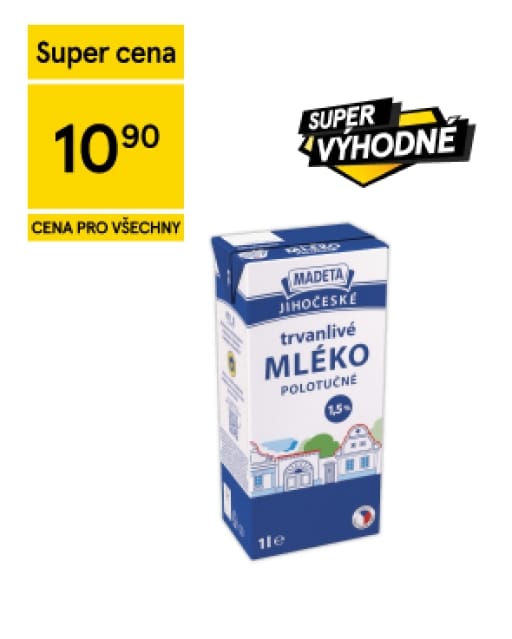 Madeta trvanlivé mléko