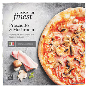 Tesco Finest Pizza Prosciutto & Mushroom