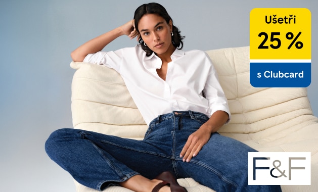 -25 % s Clubcard na dámské a pánské džíny F&F