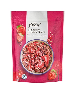 Tesco Finest Müsli s červeným ovocem a quinoou