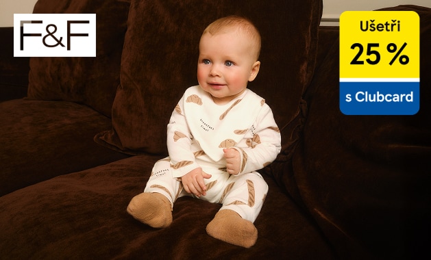 -25 % s Clubcard na kojenecké oblečení F&F