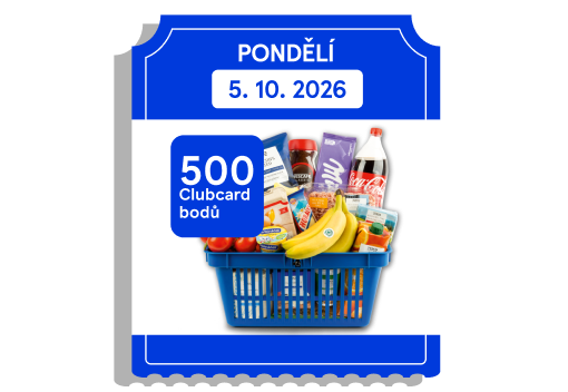 Extra 500 Clubcard bodů