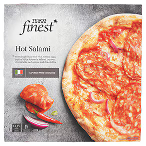 Tesco Finest Pizza Hot Salami