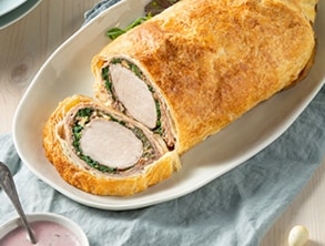 Panenka v prosciuttu se špenátem