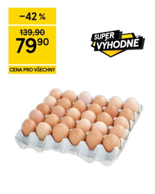 Tesco vejce S 30 ks