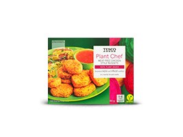 Tesco Plant Chef Bezmasý obalovaný výrobek na bázi rostlinných bílkovin 180g