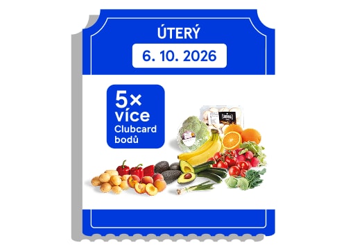 5× více Clubcard bodů