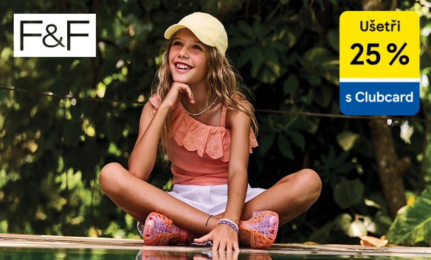 Dětská móda F&F ještě výhodněji s Clubcard