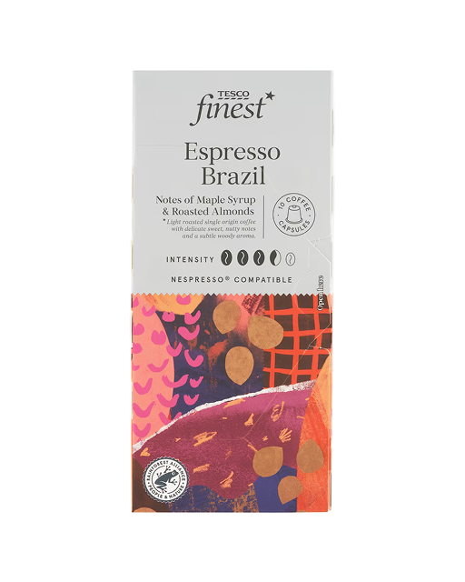 Tesco Finest Kávové kapsle Espresso Brazil