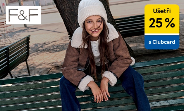 -25 % s Clubcard na dětské a kojenecké oblečení F&F