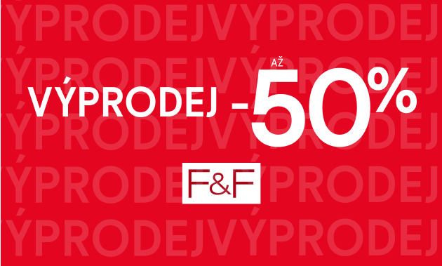 Až - 50 % s Clubcard na sortiment značky F&F