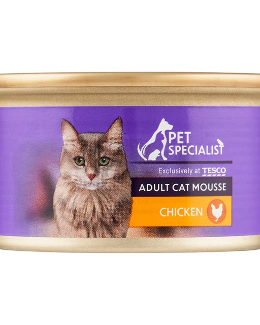 Pet Specialist teljes értékű állateledel pástétom felnőtt macskáknak  csirkével 