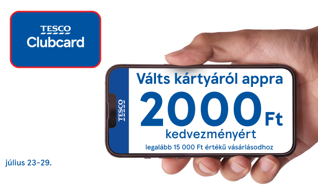 Válts Clubcard appra az extra kedvezményekért!