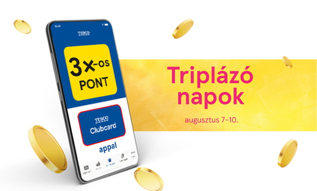 1 hétvége. 1 kupon.  3x annyi Clubcard pont.