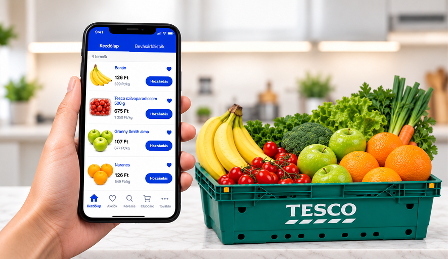 Tesco Online mobilapplikáció