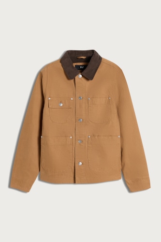 Barna workwear stílusú kabát